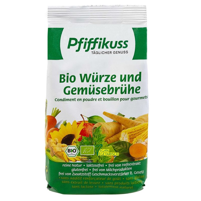 Pfiffikuss Gutes von der Reichenau Bio Würze und Gemüsebrühe 450g Nachfüllbeutel *glutenfrei+laktosefrei* - Produktbild