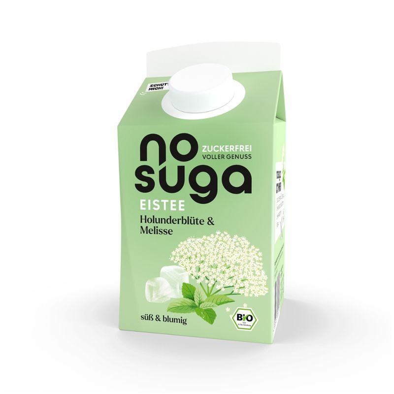 nosuga Bio Eistee Holunderblüte & Melisse zuckerfrei - Produktbild