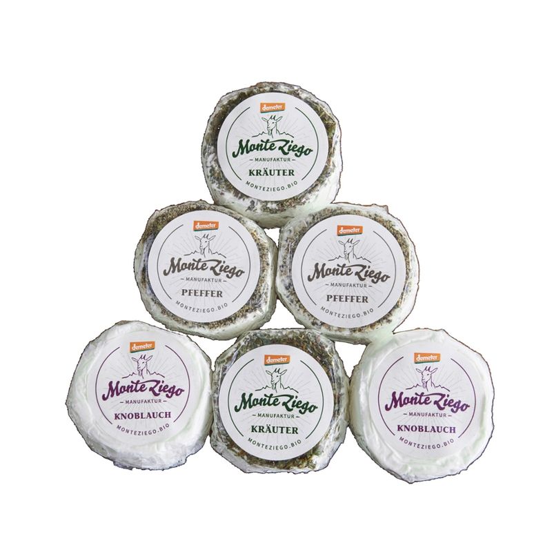 Monte Ziego Ziegenfrischkäse Mix 100g - Produktbild