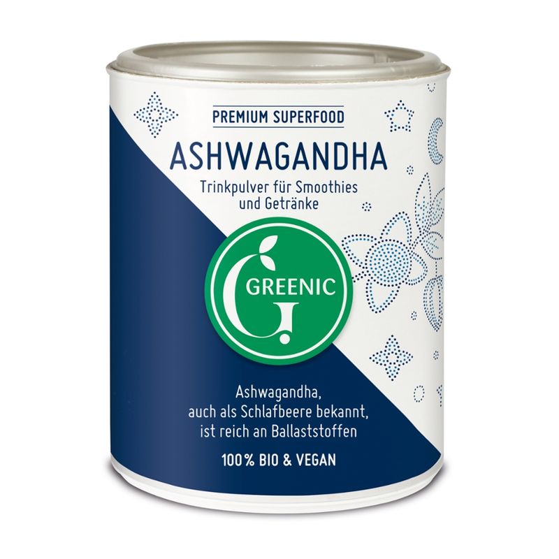 Greenic Ashwagandha Superfood Trinkpulver - Produktbild