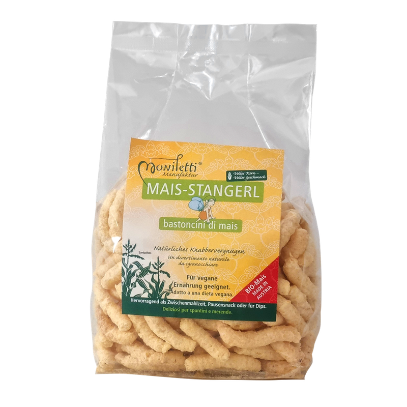 Moniletti BIO MAISSTANGERL NATUR Moniletti 100g Klarsicht - Produktbild