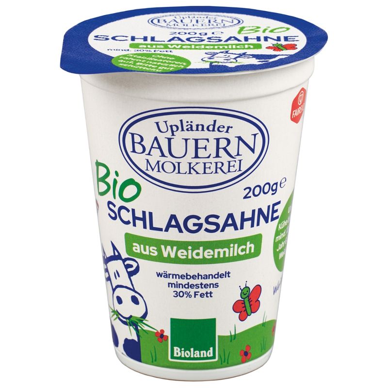 Upländer Bauernmolkerei Schlagsahne 30 % - Produktbild