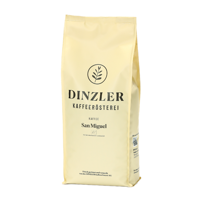DINZLER Kaffeerösterei BIO Kaffee San Miguel Organico - 250g Beutel Bohnen - Produktbild