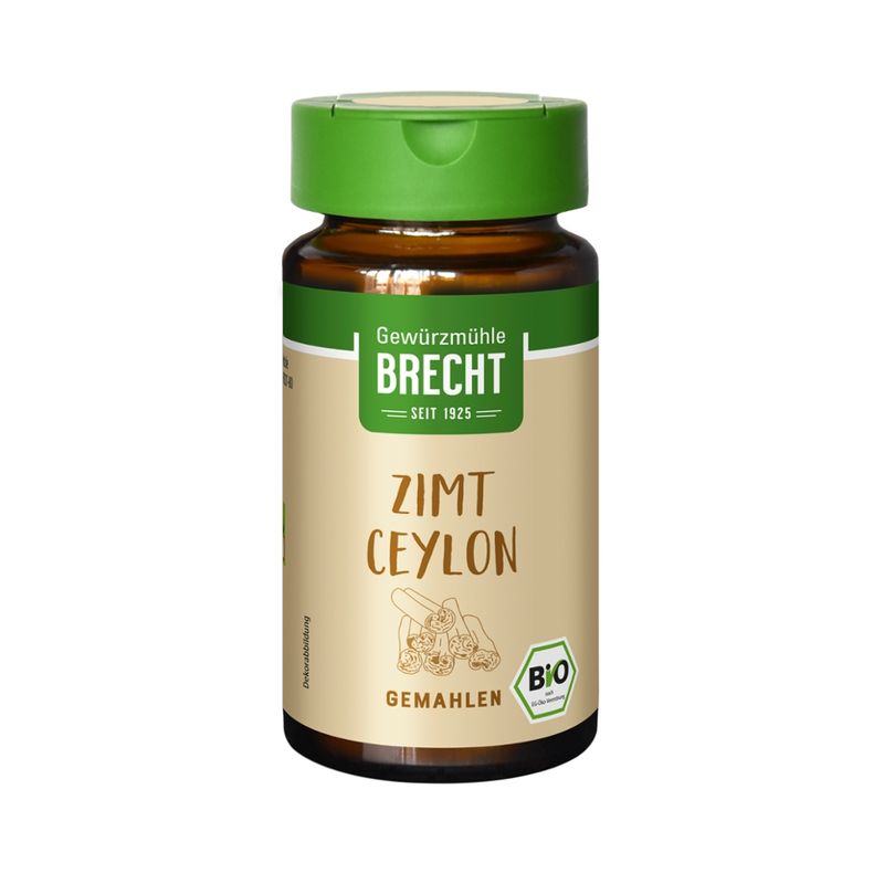 Gewürzmühle Brecht Zimt Ceylon gemahlen - Glas - Produktbild