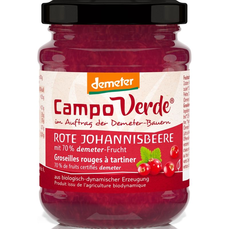 Campo Verde CV demeter Fruchtaufstrich Johannisbeere 200g - Produktbild
