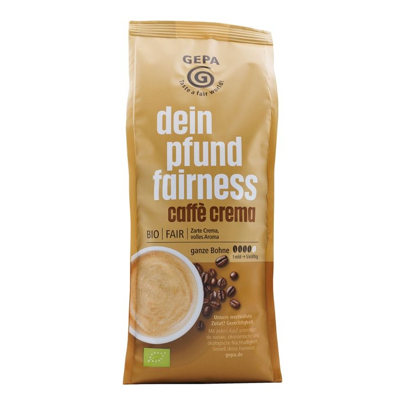 GEPA - The Fair Trade Company Bio dein pfund fairness caffè crema - Produktbild