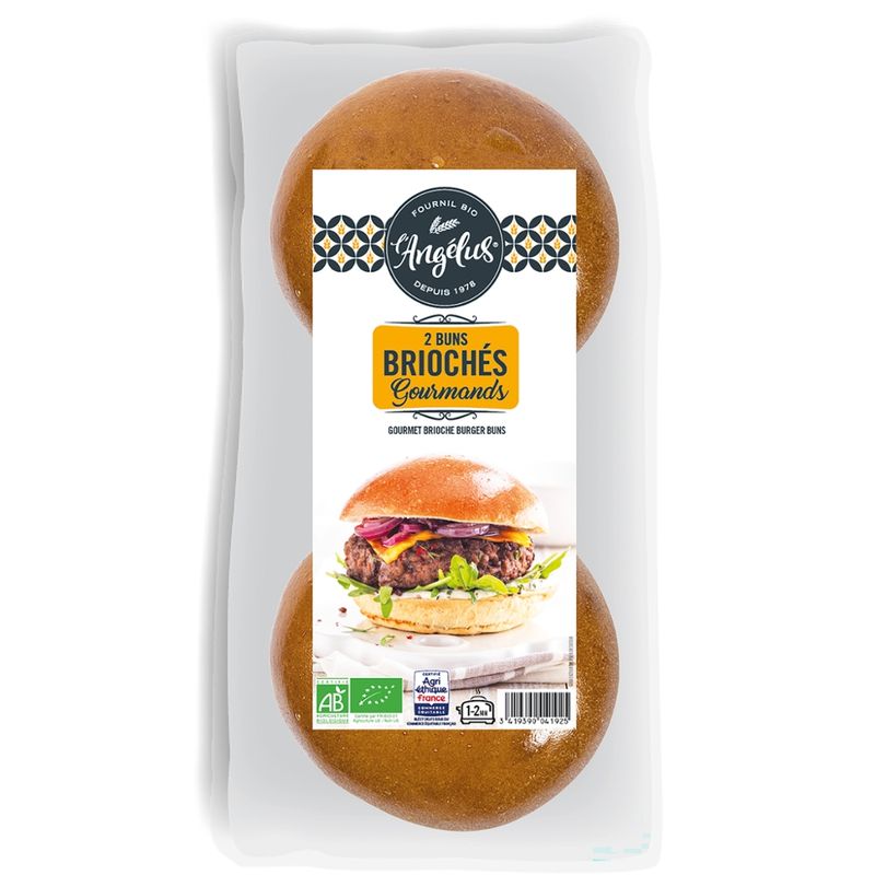 L'Angélus Gourmet Brioche Burger Buns 2x75g - Produktbild