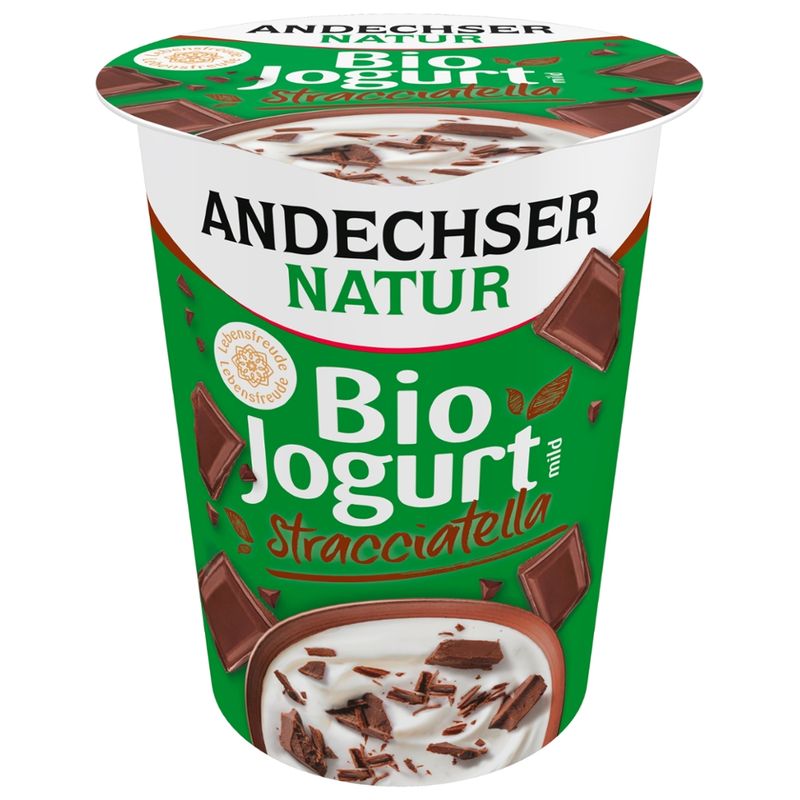 Andechser Natur Bio Jogurt Stracciatella 3,8% - Produktbild