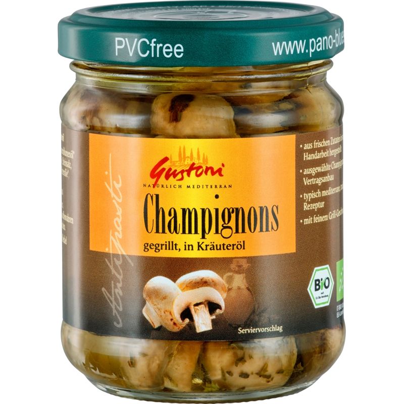 Gustoni Gegrillte Champignonköpfe in Kräuteröl - Produktbild