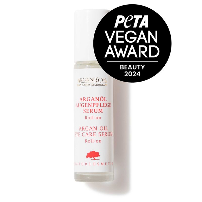 ARGAND´OR Argand'Or Arganöl Augenpflege Serum (Roll-on) - Mit Hyaluron - Wertvolle Pflege für die zarte Augenpartie - PETA BEAUTY AWARD 2024 - Produktbild