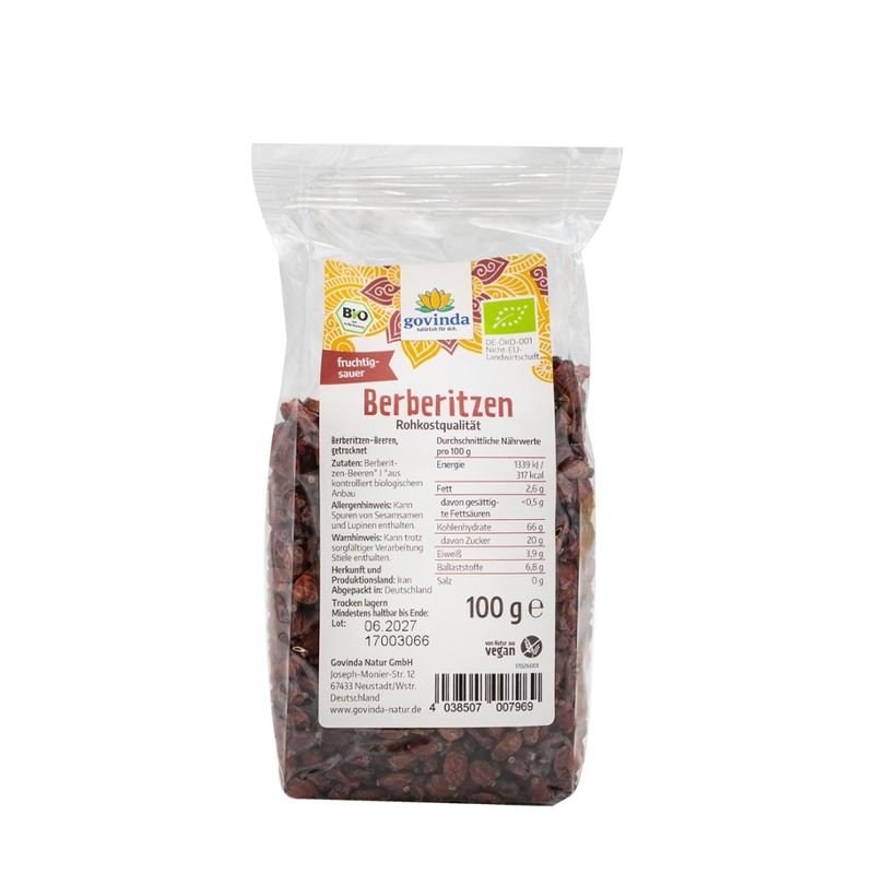 Govinda Berberitzen Rohkostqualität - Produktbild