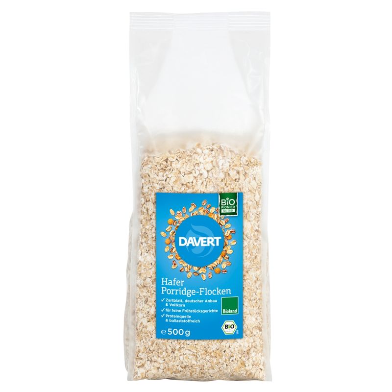 Davert Hafer Porridge-Flocken Zartblatt 500g - Produktbild