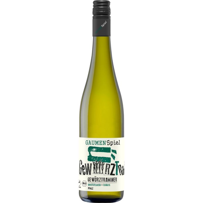 Gaumenspiel Gaumenspiel Gewürztraminer Qualitätswein feinherb Bio Vegan 0,75 l - Produktbild