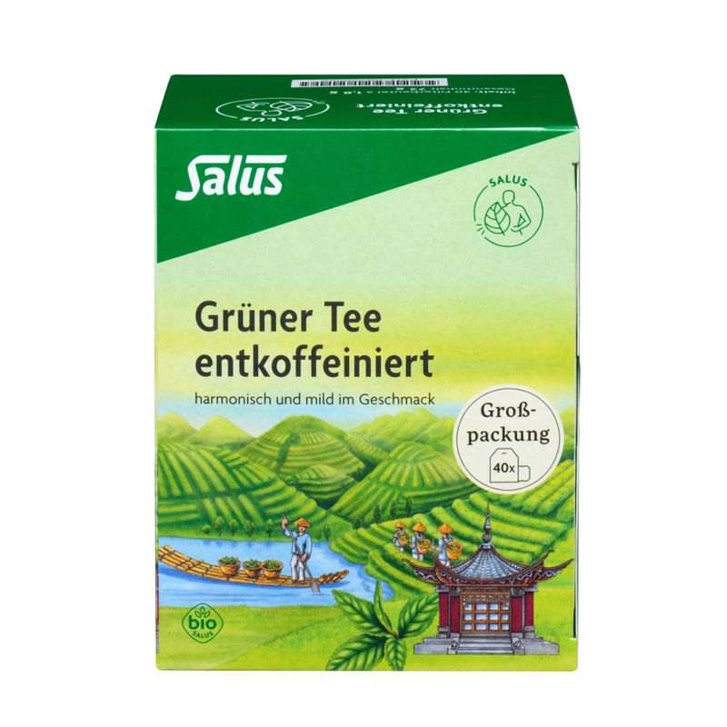 Salus® Grüner Tee entkoffeiniert bio 40 FB - Produktbild