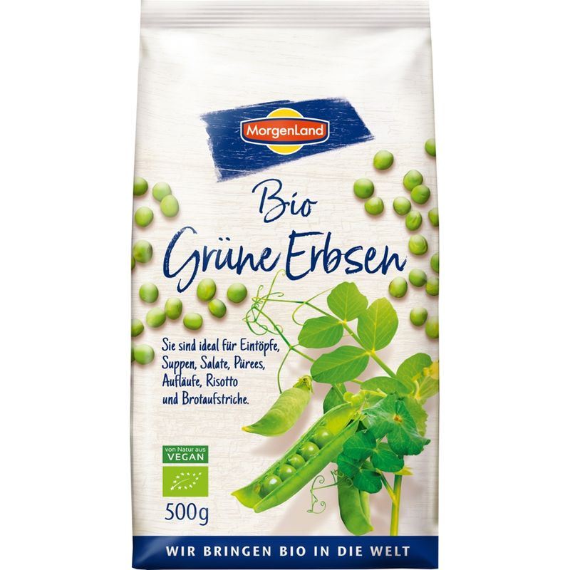 MorgenLand Bio Grüne Erbsen - Produktbild