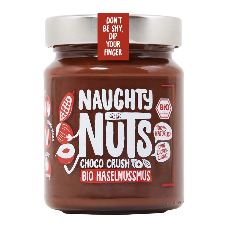 Naughty Nuts Naughty Nuts Bio Haselnussmus Choco Crush, 250g - Produktbild
