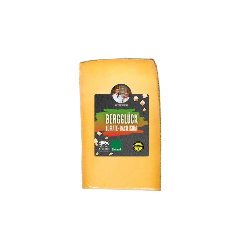 Käserei Bauhofer BIO Bioland Bergglück Tomate-Basilikum 180g mindestens 50% Fett i. Tr. - Produktbild