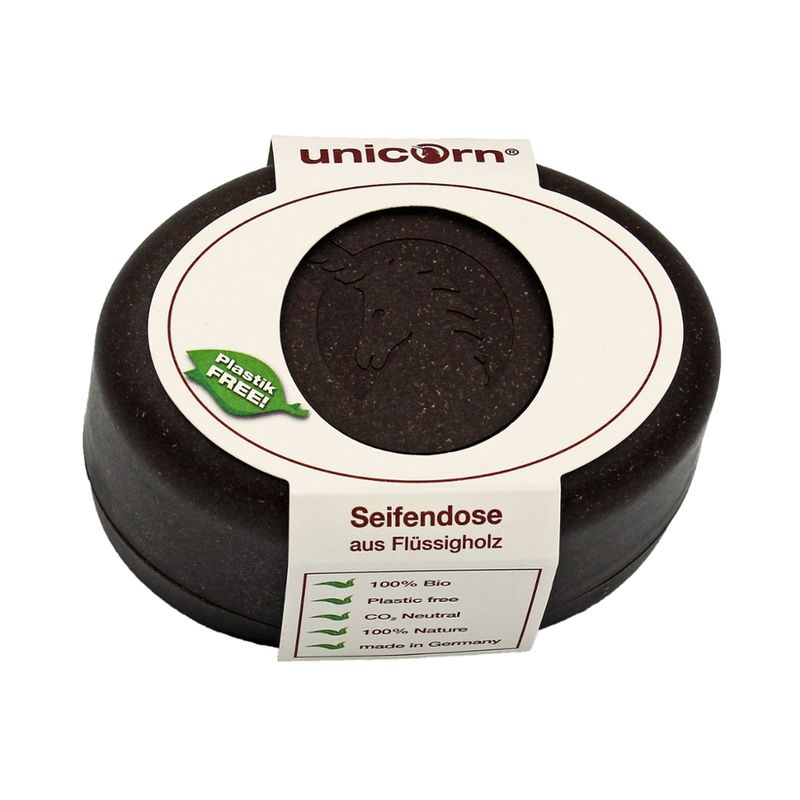 Unicorn unicorn® Seifendose aus Flüssigholz groß, kokosbraun - Produktbild