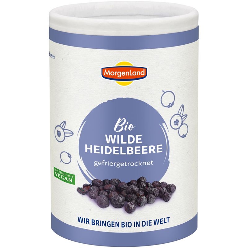 MorgenLand Bio Wilde Heidelbeeren gefriergetrocknet - Produktbild