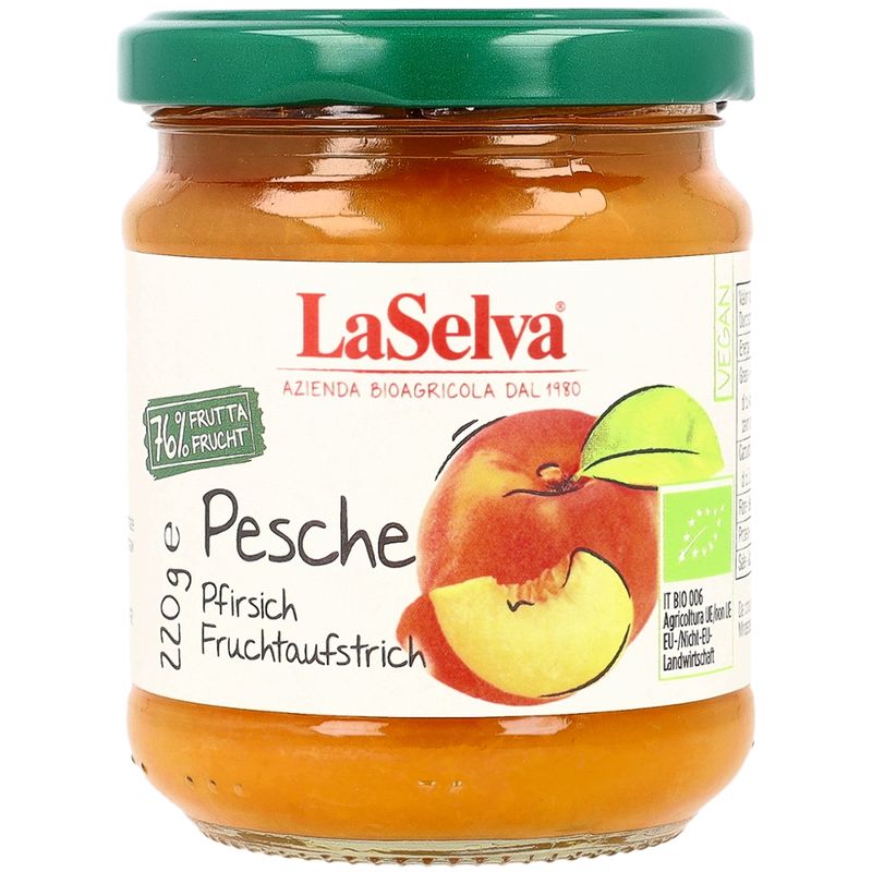 LaSelva Pfirsich Fruchtaufstrich - Produktbild