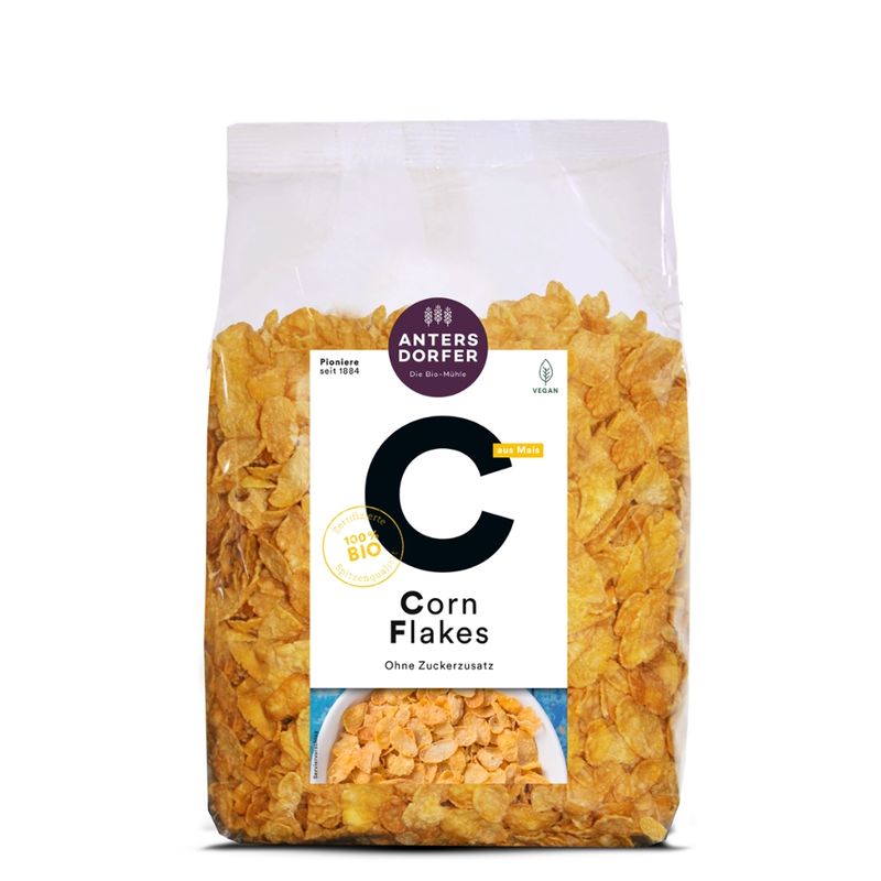 Antersdorfer - Die Bio-Mühle Bio Corn Flakes (ohne Zuckerzusatz) - Produktbild