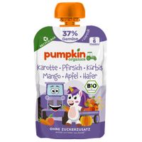 Bio Quetschie: Karotte, Pfirsich, Kürbis, Mango, Apfel, Hafer - Produktbild