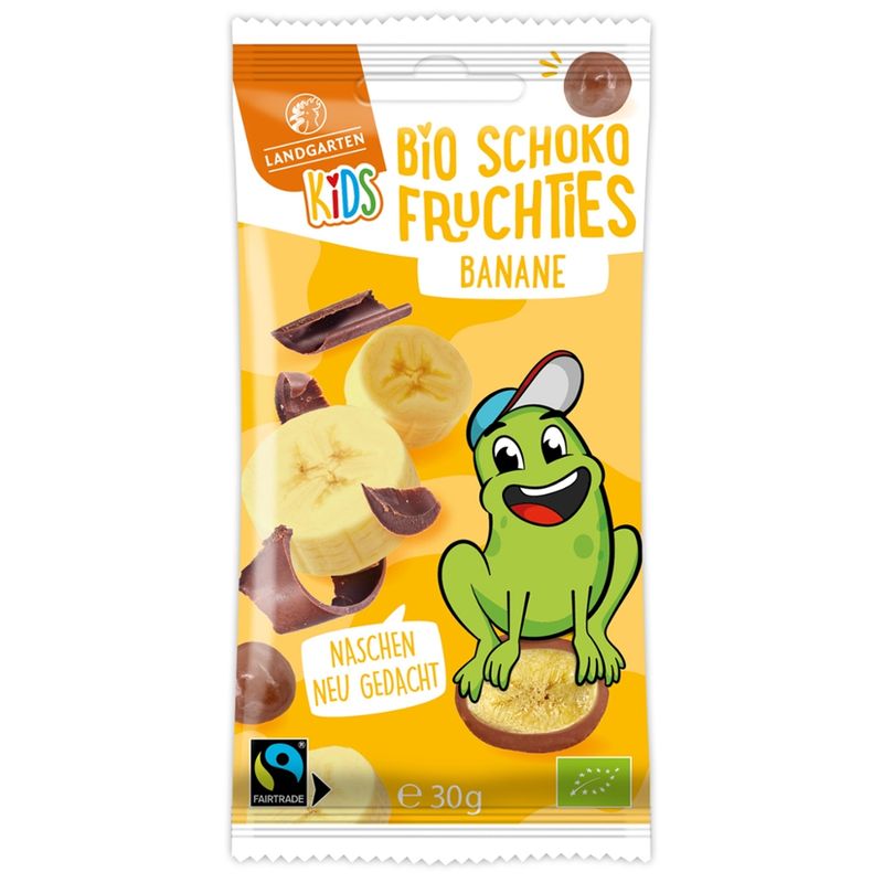 Landgarten Bio Kids Schoko Fruchties Banane 30g - Produktbild
