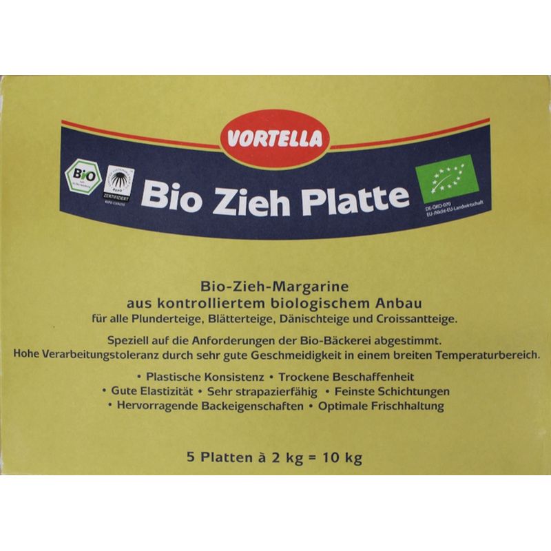 Bode Naturkost Zieh-Margarine Platten bio 10kg - Produktbild