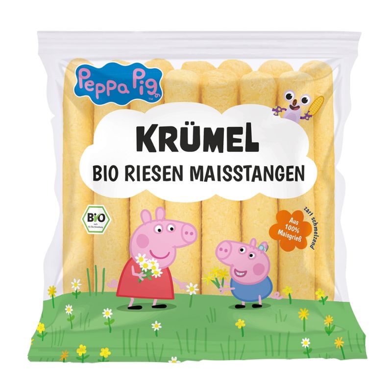 Krümel Krümel x Peppa Bio Riesen Mais Stangen 50g - Produktbild