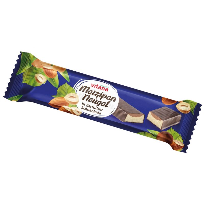 vitana Gesunde Ernährung Bio-Marzipan-Nougat in Zartbitter Schokolade - Produktbild