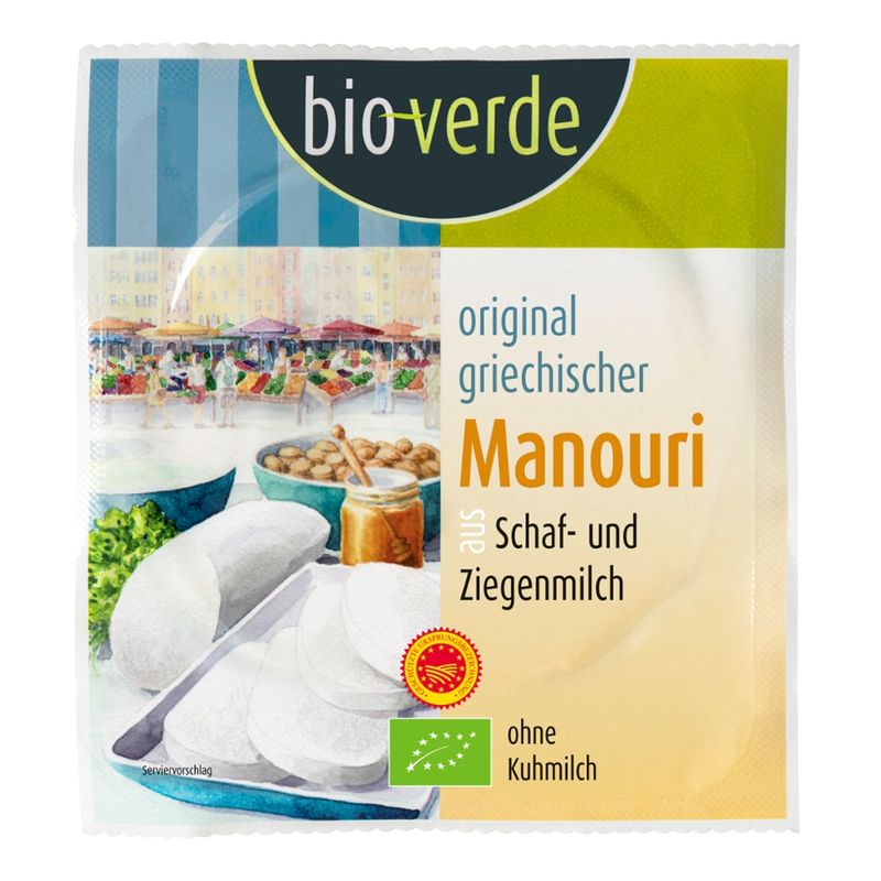 bio-verde Original griechischer Manouri Molkeneiweißkäse, egalisiert 150 g - Produktbild