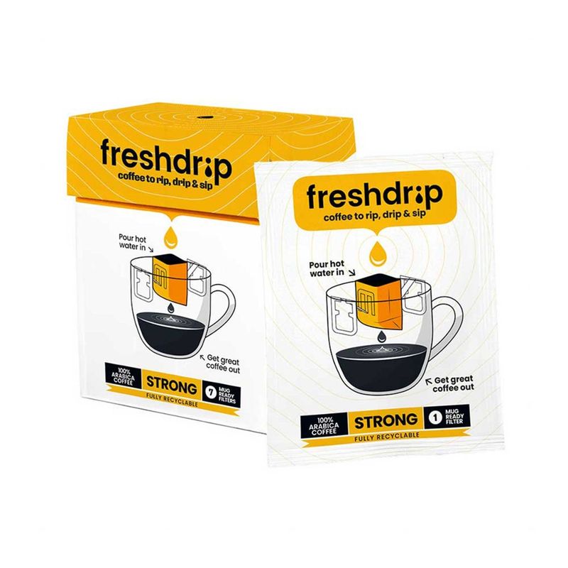 Freshdrip Freshdrip Coffee STRONG - Frischer Filterkaffee zum Direktaufbrühen - Produktbild