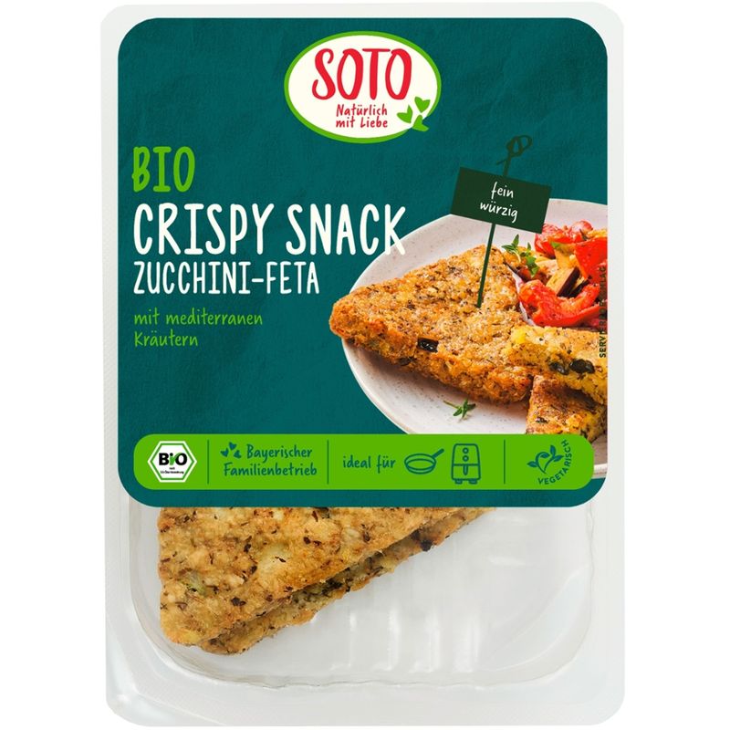 SOTO Bio Crispy Snack Zucchini-Feta - Produktbild