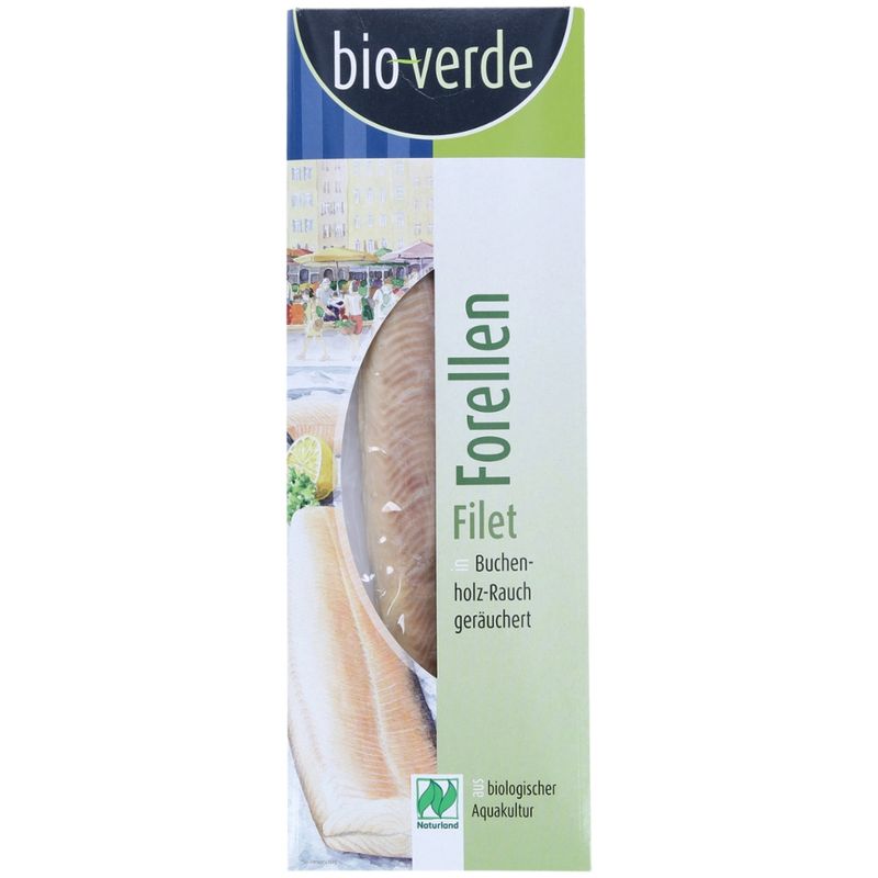 bio-verde Delikatess-Forellen-Filet geräuchert NATURLAND 100 g - Produktbild