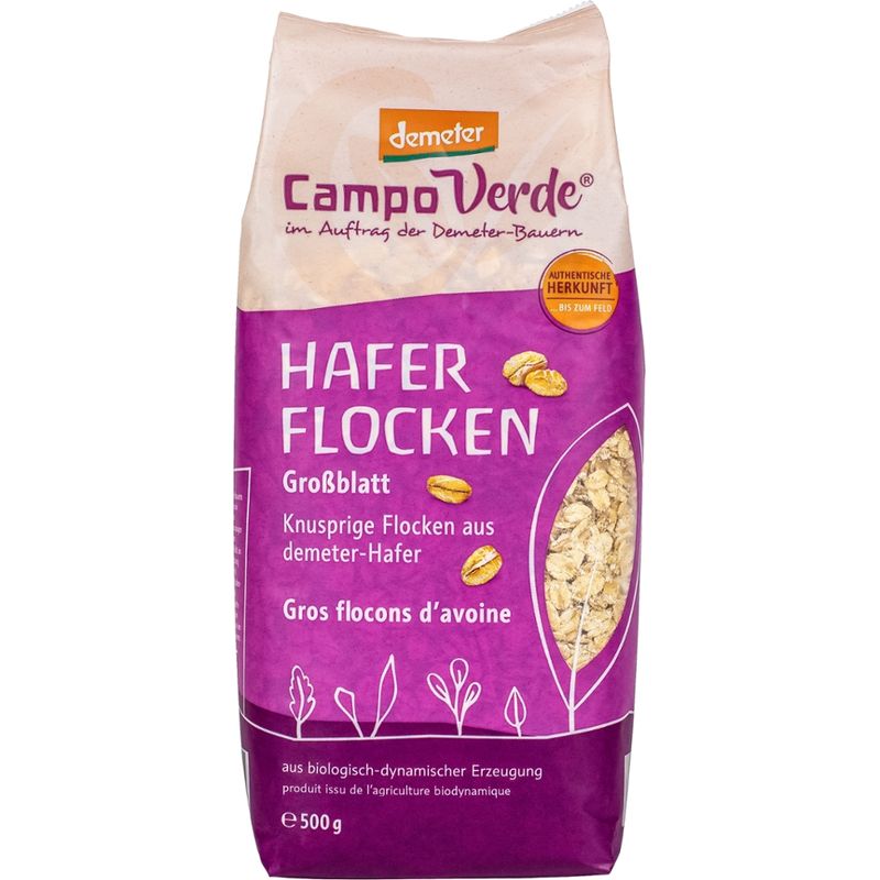 Campo Verde CV Haferflocken-Großblatt 500g - Produktbild
