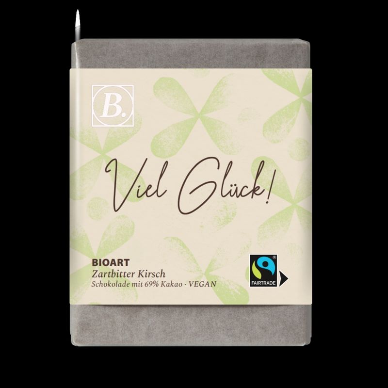 BioArt AG B. Schokolade Viel Glück 70g bio, FT-Cert - Produktbild