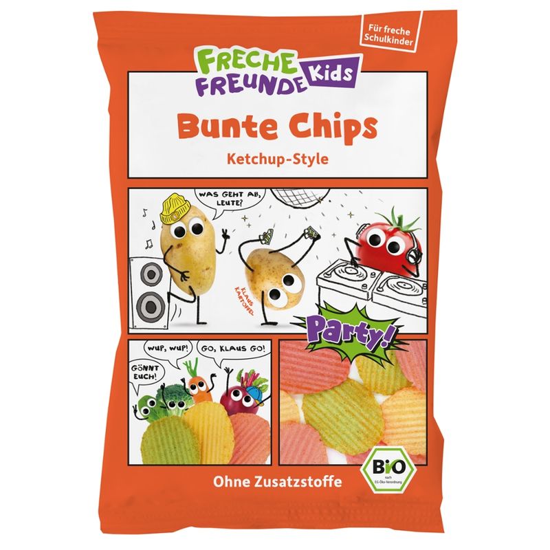 Freche Freunde FFK Bio Bunte Chips Ketchup-Style 50g - Produktbild