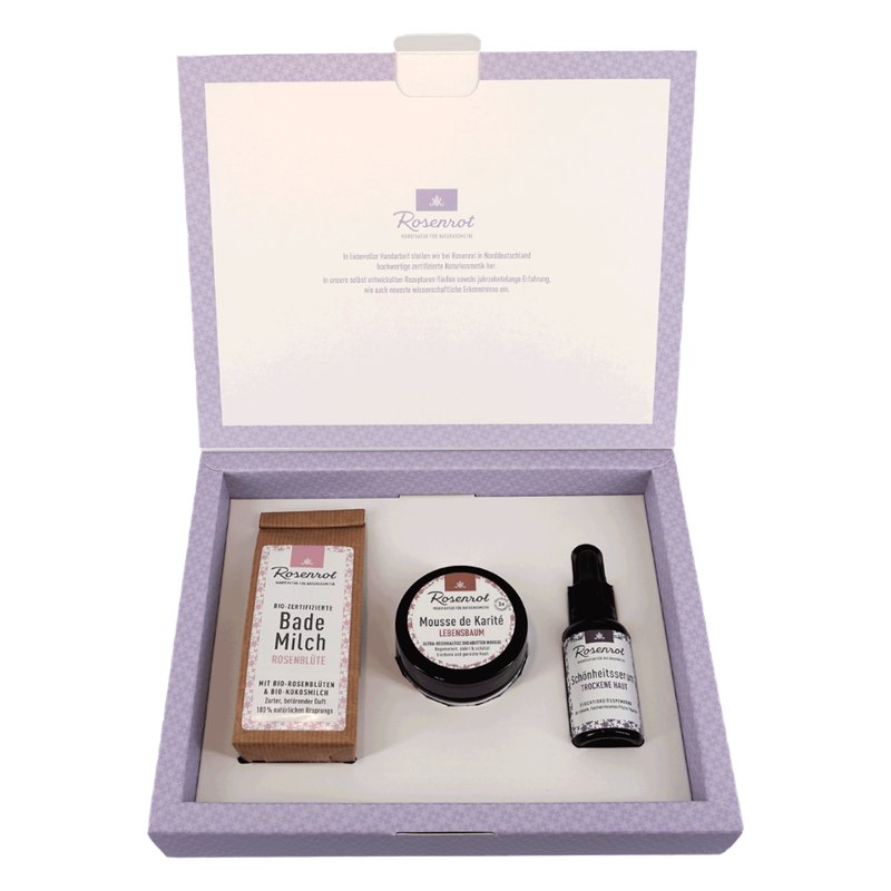 Rosenrot Naturkosmetik Naturkosmetik Premium Geschenkset Körperpflege "relaxing home SPA" - Produktbild