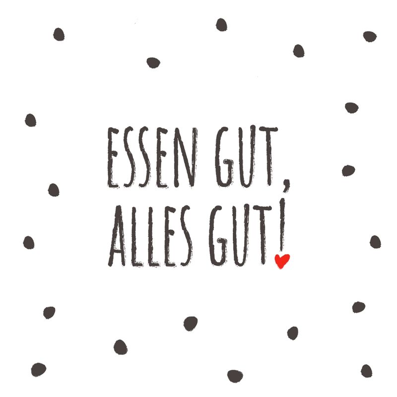 Paper + Design Motivserviette 3-lagig 33x33 cm "Essen gut" - Produktbild