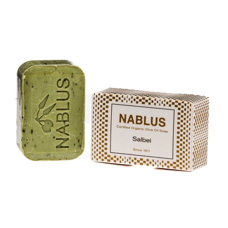 Nablus Soap Olivenölseifen Nablus Soap Natürliche Olivenseife Salbei - Produktbild