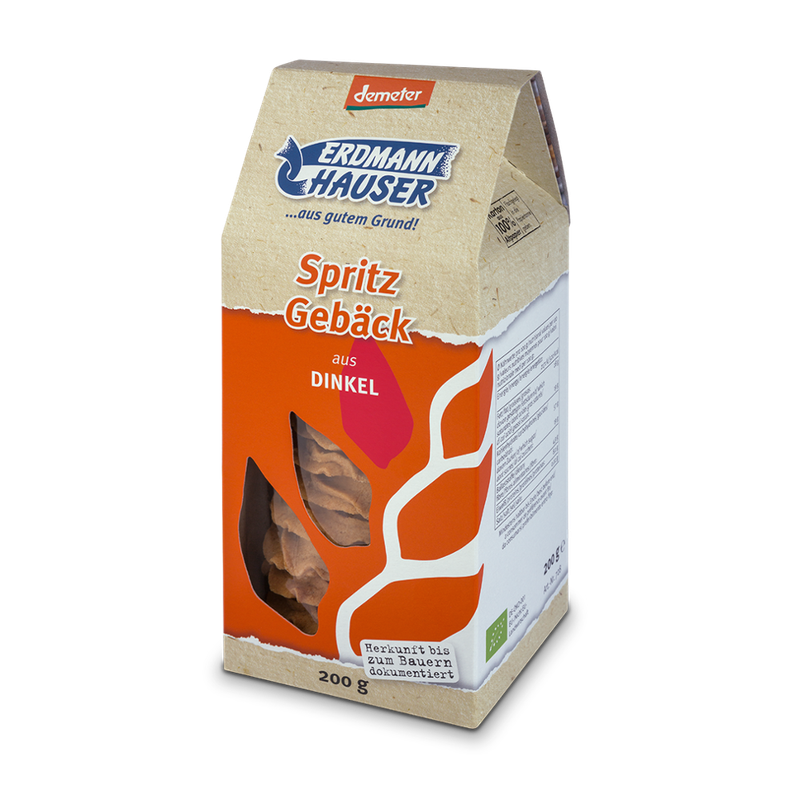 ErdmannHAUSER Getreideprodukte ErdmannHAUSER demeter Dinkel Spritzgebäck - Produktbild
