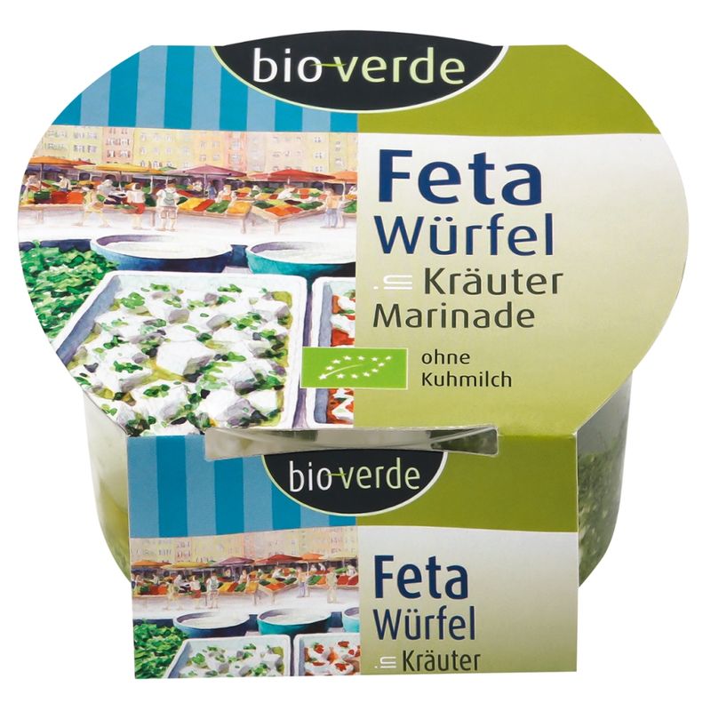 bio-verde Feta-Würfel mit Kräuter-Marinade 125 g - Produktbild