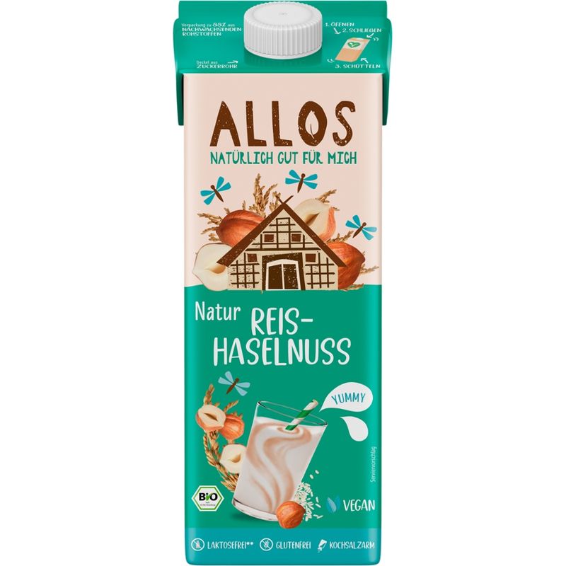 Allos Natur Reis-Haselnuss Drink - Produktbild