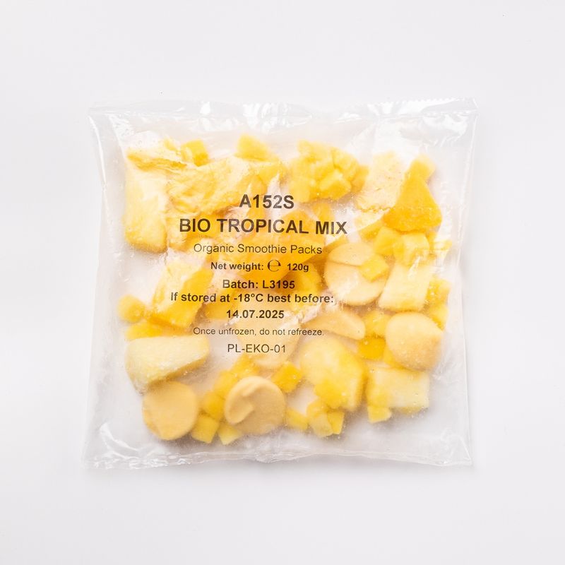 Fine Fruits Club Bio Smoothie Packs TROPICAL MIX 2,64kg (22x120g) - Produktbild