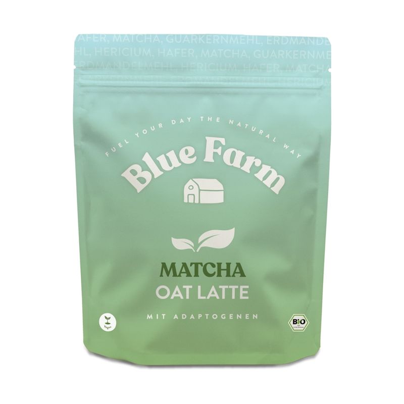 Blue Farm Blue Farm Matcha Oat Latte mit Vitalpilz Lion's Mane - Produktbild