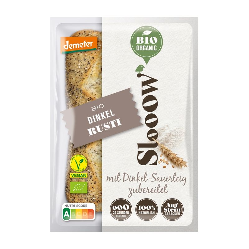 SlooOW Bio Dinkelbrötchen, teilgebacken - Produktbild