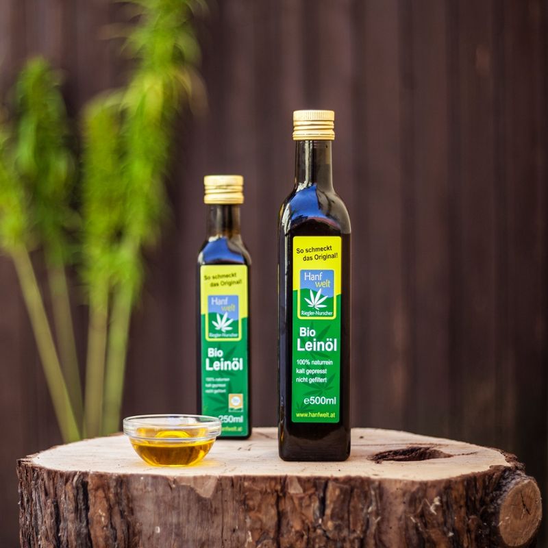 Hanfwelt Bio-Leinöl 250ml - Produktbild