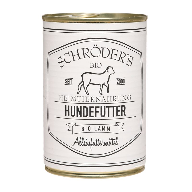 Schröder's Bio Fleisch- und Wurstwaren Hundefutter Lamm 400 g - Produktbild