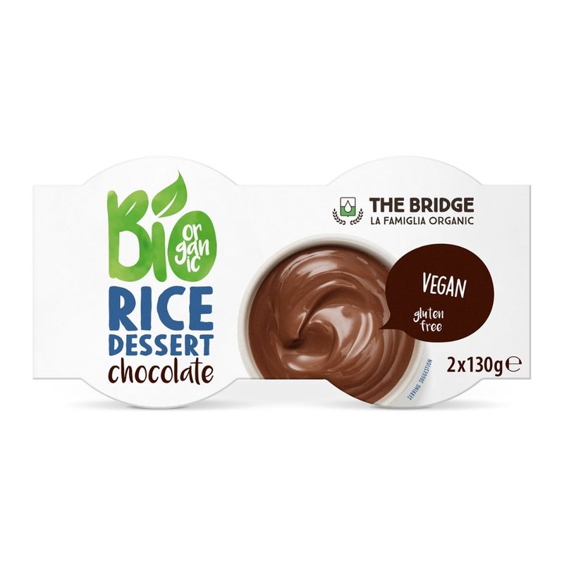 THE BRIDGE BIO BIO RICE DESSERT CHOCOLATE 2X130 g - Produktbild