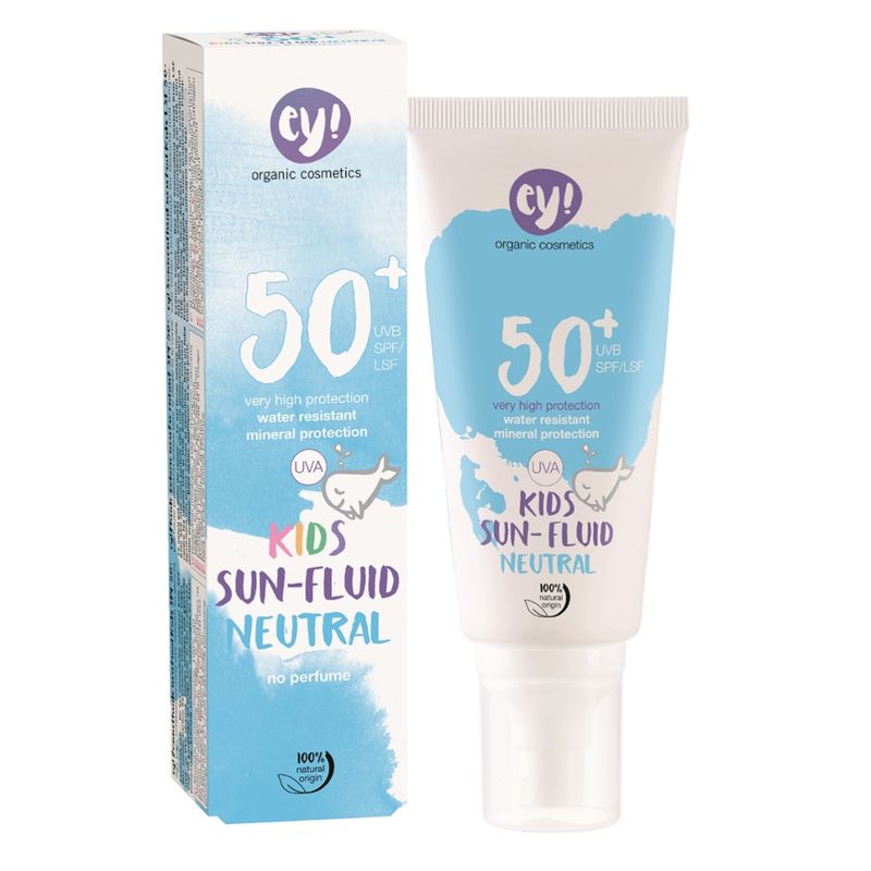 eco young Sun Fluid Kids Neutral LSF 50+ 100 ml - Produktbild